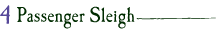 Single Horse-Drawn Sleigh